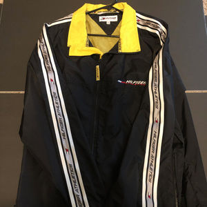Black Tommy Hilfiger Rain Jacket Size XL